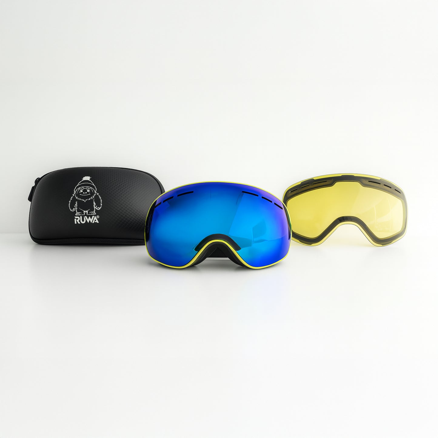RUWA SKI GOGGLE GREEN STORM EDITION ANTIPARRAS NIEVE